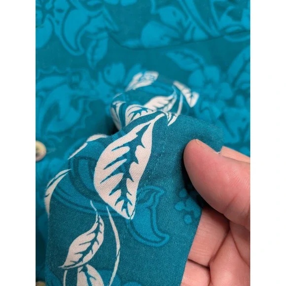 VTG Miami Dolphins Hawaiian Camp‎ Shirt AOP Single Stitch Mens Size Large NFL - Picture 7 of 10